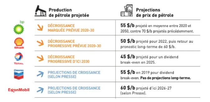 projection production ptrole