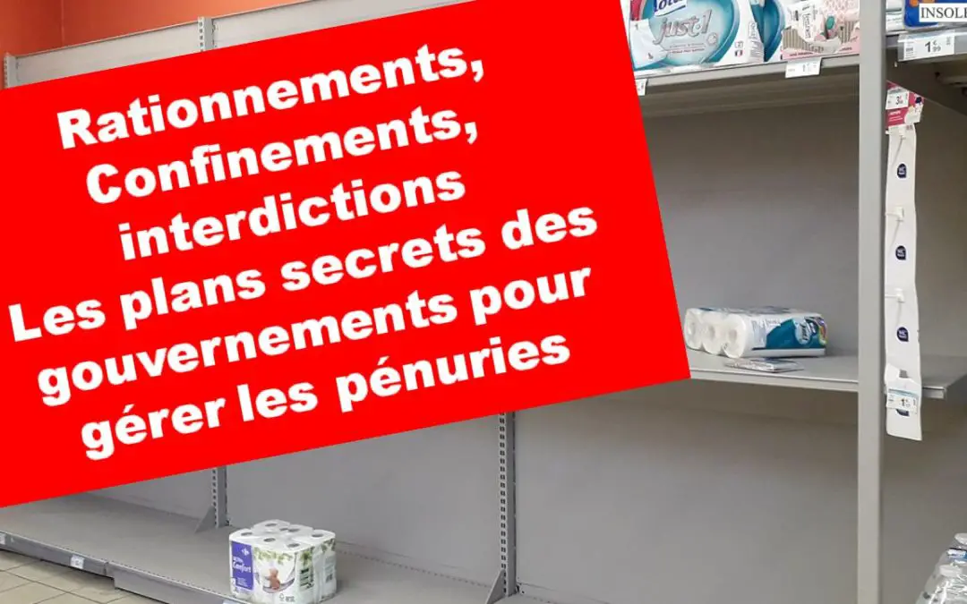 CRISE pénurie